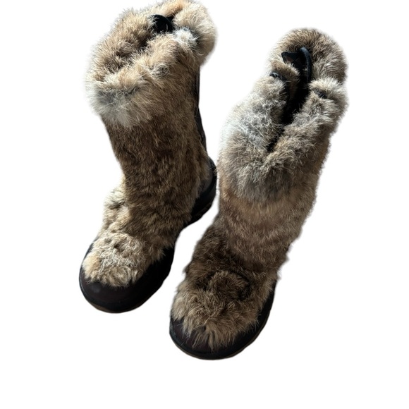 Ulu Shoes - ULU Boots Womens Rabbit Fur Primaloft 200g Insulated Waterproof Sz 7.5 M